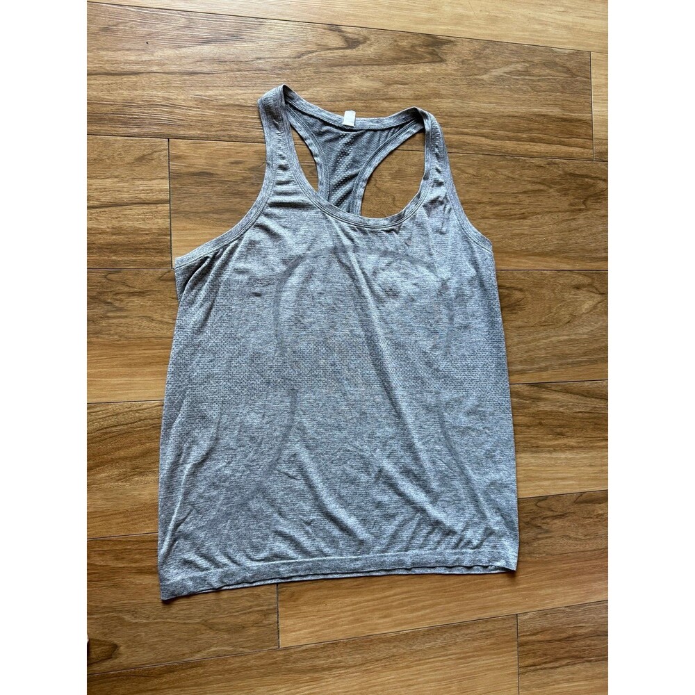 Lululemon Swiftly Tech Racerback Tank Heathered Grey size 14